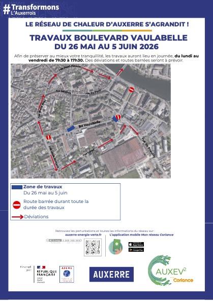 Travaux : extension du réseau de chaleur