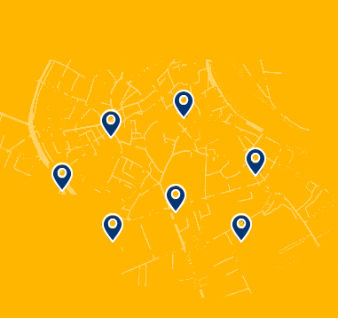 Carte avec des points d'intérêts