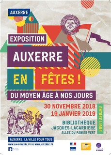 Affiche Exposition Auxerre en fêtes. Affiche
