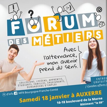 Affiche forum métiers MFR