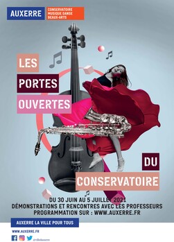 Affiche portes ouvertes conservatoire-2021