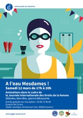 Affiche à l'eau mesdames