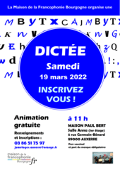 Affiche dictÚe francophonie 19 03 2022 - MJF