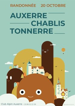 Affiche marche Auxerre Chablis Tonnerre