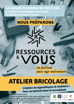 Affiche prépa festival Resssources et vous