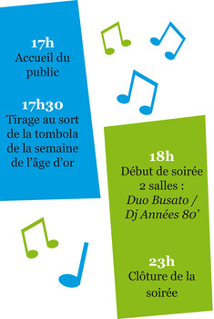 Affiche programme soirée dansante St siméon