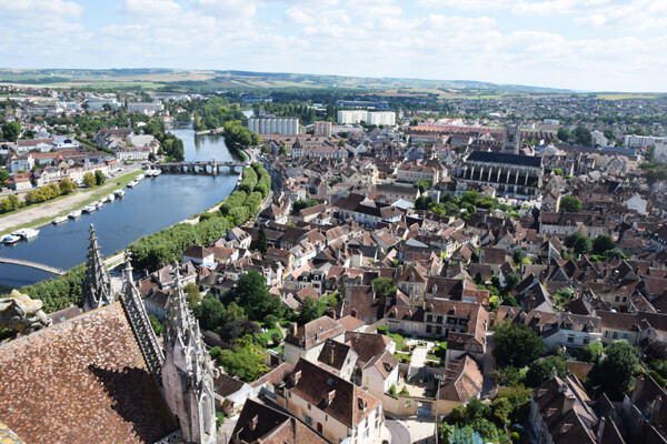 Vue aérienne de la ville