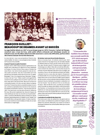 Page 21 de l'Auxerrois Magazine - Famille Guilliet